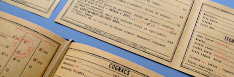 Le graphisme et l'identité visuelle ont été fait par le Studio Emma Roux pour le restaurant The Bistrologist de Paris. Graphisme inspiré d'un style vintage
